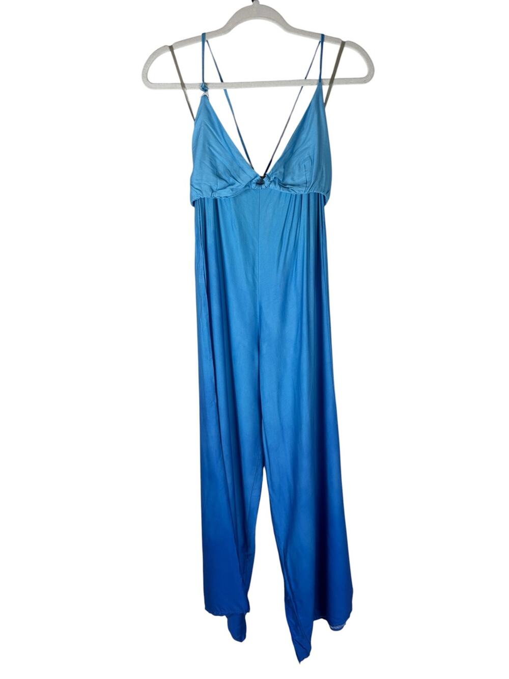 Maaji Halter Jumpsuit Wide Leg Resort Beach Vacation Coastal Summer Casual M